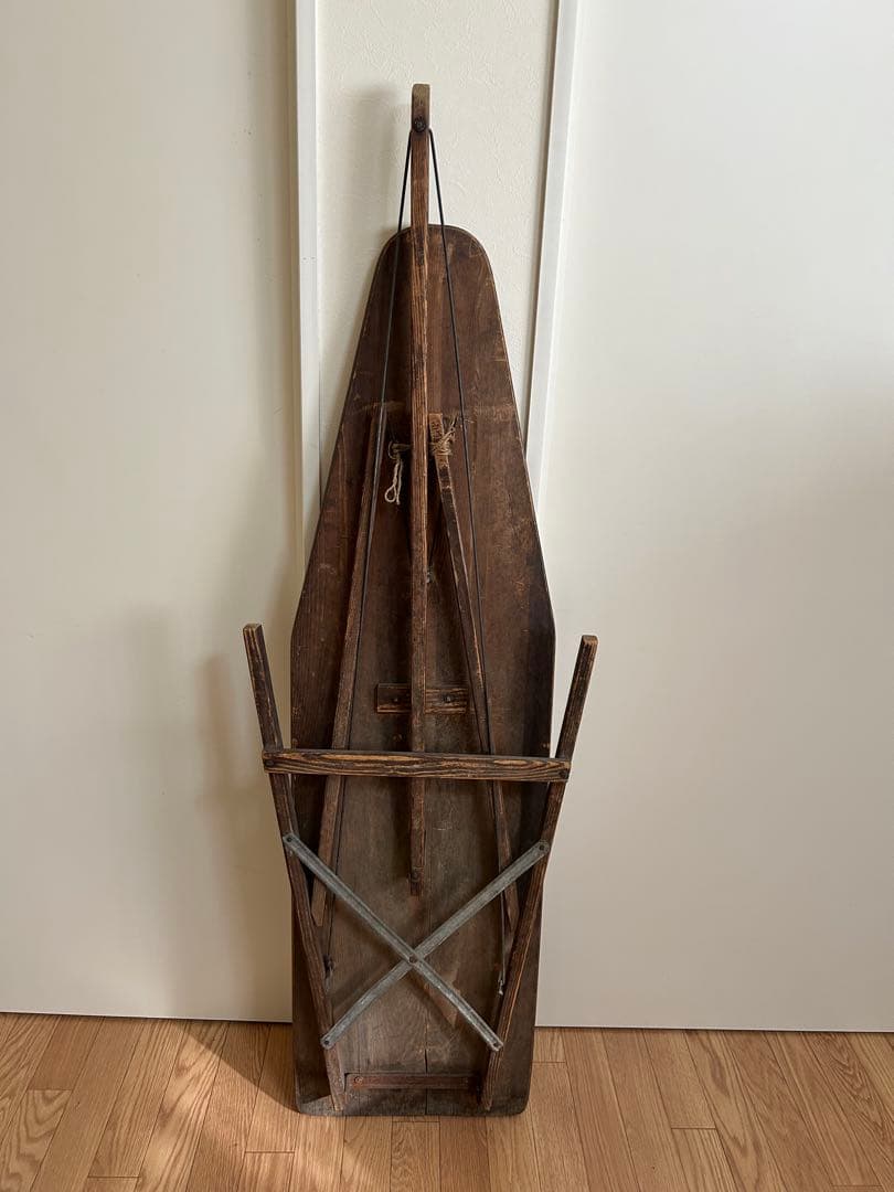 50s USA ビンテージ 木製 折りたたみ アイロン台 アンティーク ウッド