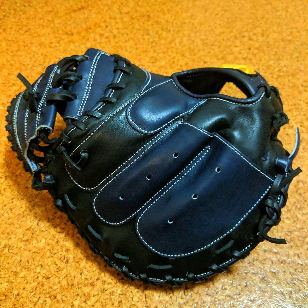 ハタケヤマTH-DB29NB ネイビー キャッチャー軟式グローブ最終値下げ