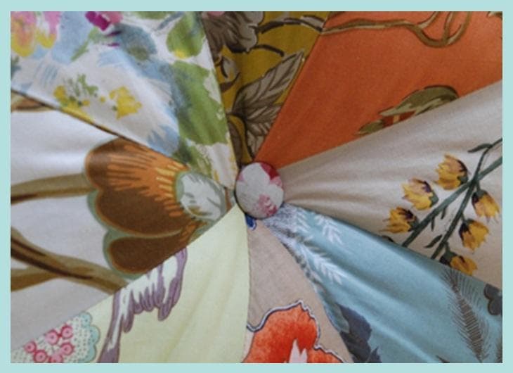 フランス製レザビヌフ LES HABITS NEUFS パッチワーク　クッション