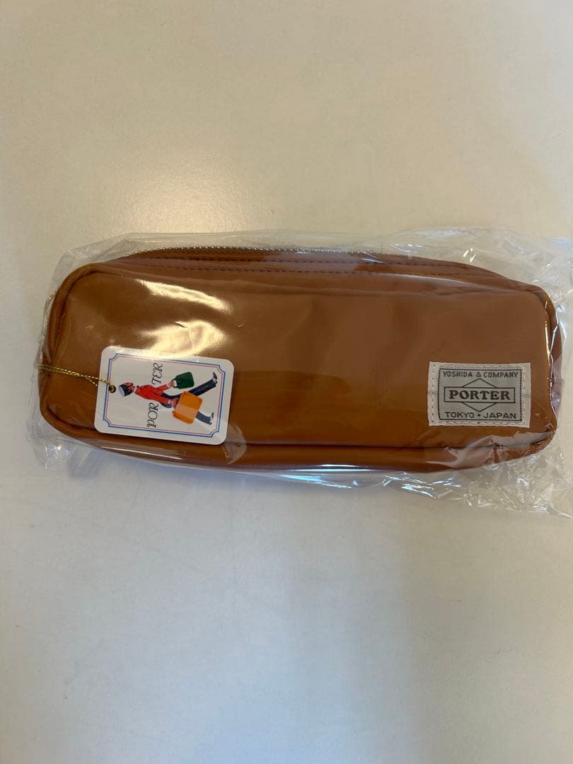porter ブラウン 筆箱