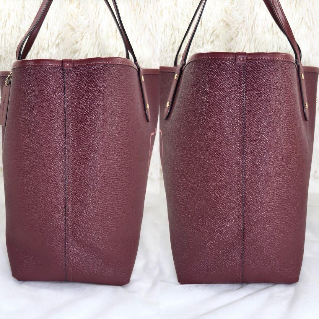 【極美品】コーチ 78279 リバーシブル シグネチャー トートバッグ レザー