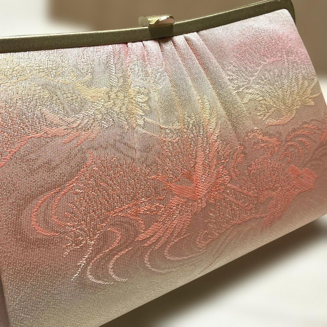 《未使用・木箱付き》佐賀錦　草履バッグセット　花こまち