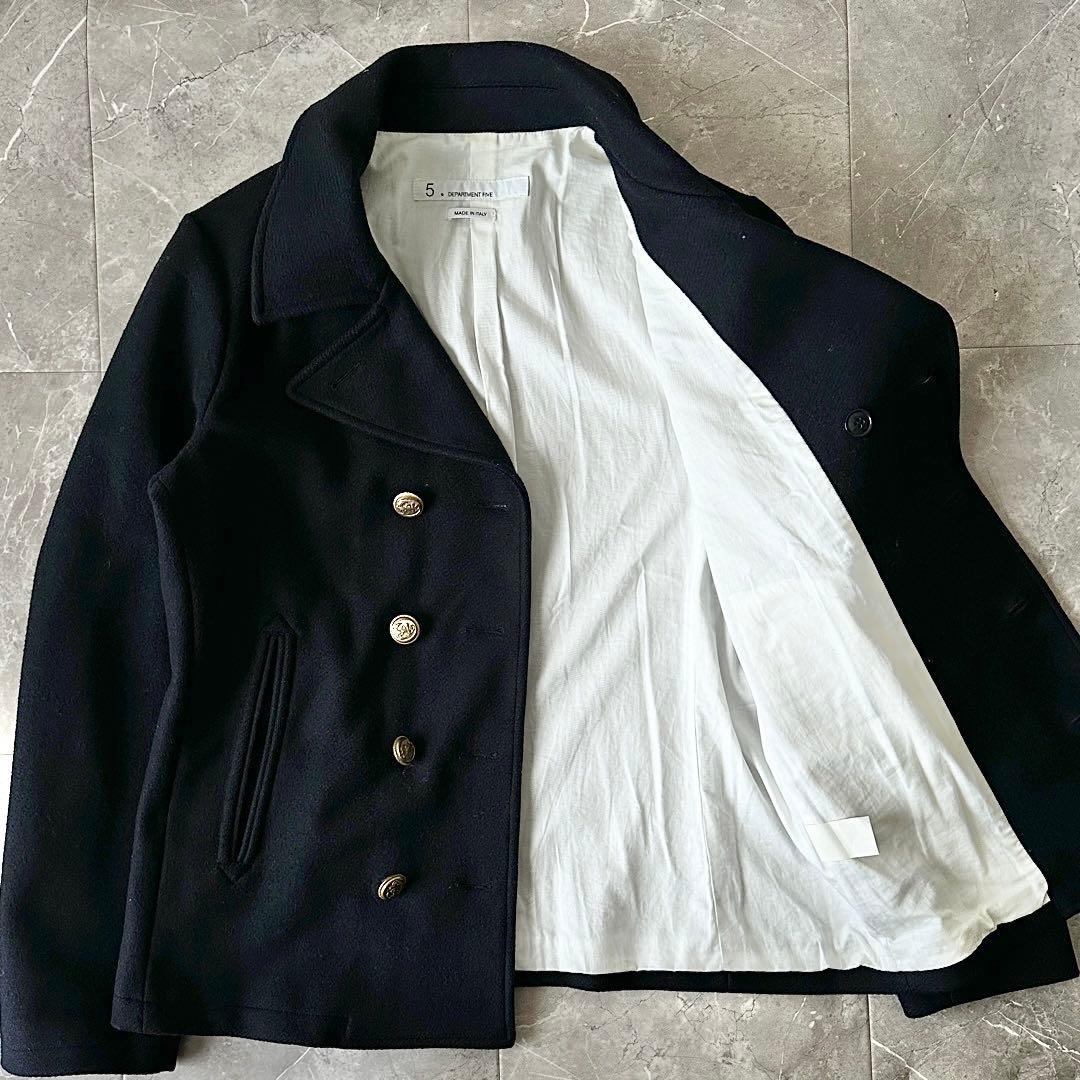 DEPARTMENT FIVE 10ボタン メルトン Pコート 金ボタン M