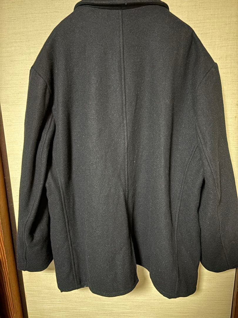 Schott N.Y.C. Pコート (黒/ウール) - サイズ5X