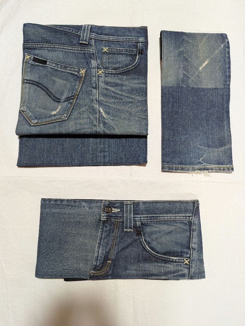 デニムリメイク 帯ベルト（お太鼓作り帯）No.1793 和洋折衷コーデ