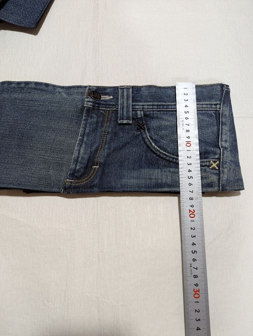 デニムリメイク 帯ベルト（お太鼓作り帯）No.1793 和洋折衷コーデ