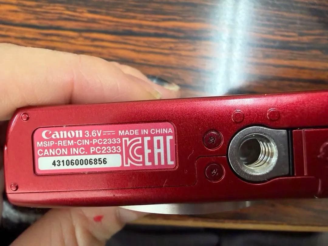 値下げ！Canon IXY 200 レッド デジタルカメラ　動作未確認