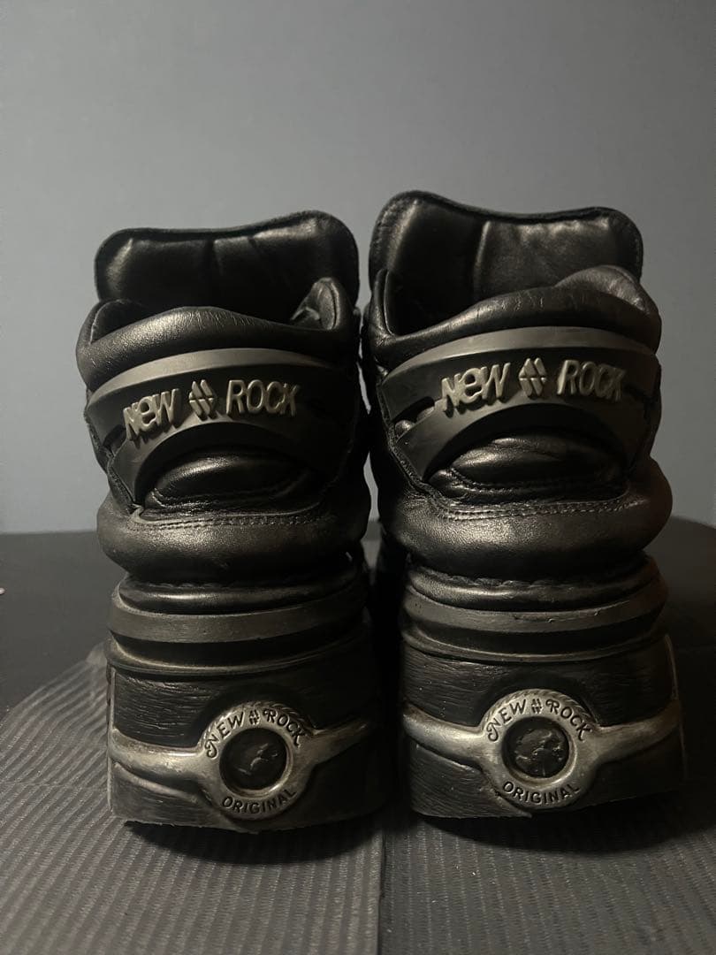 NEW ROCK ブラックレザーシューズ オリジナル