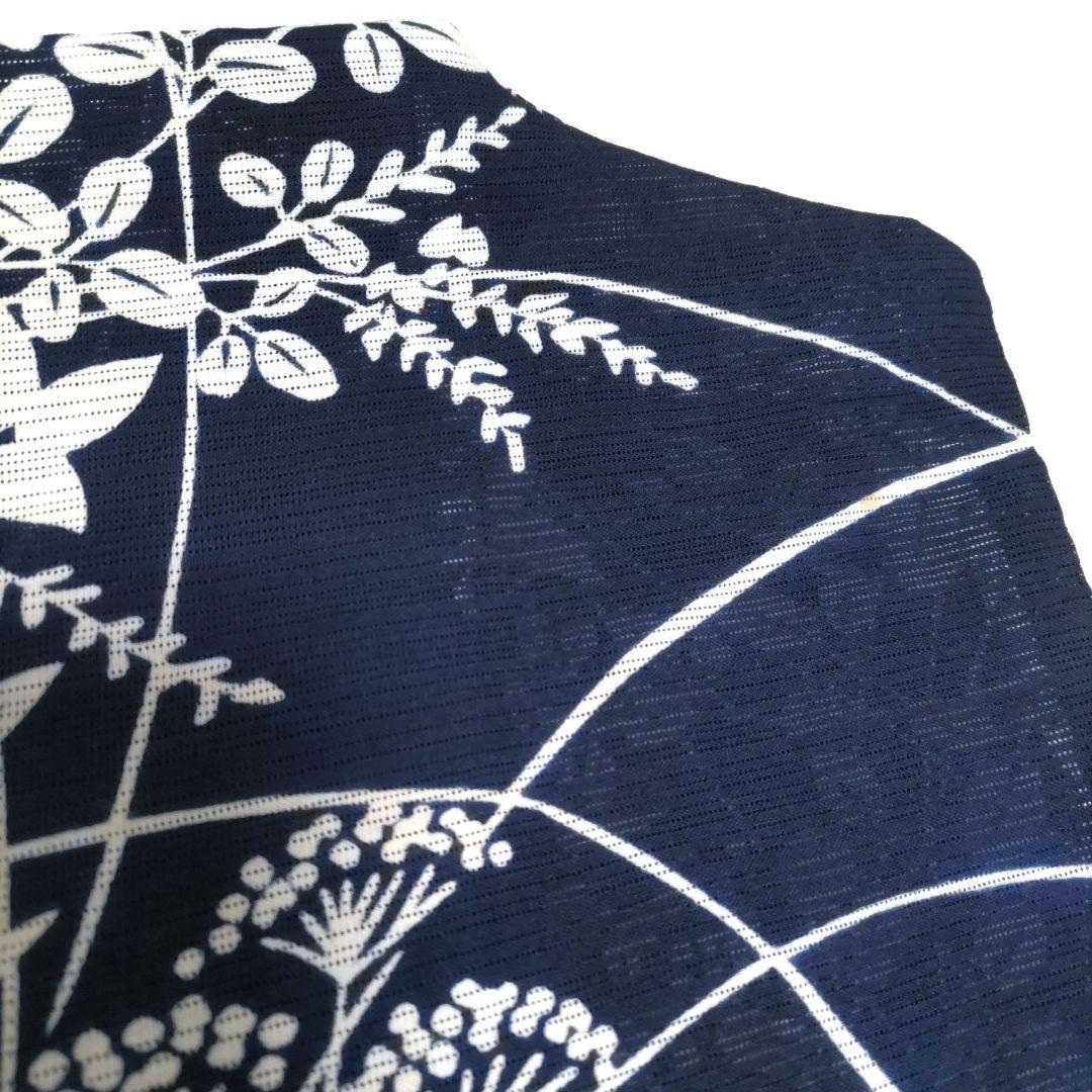 竺仙　綿絽　浴衣　木綿
