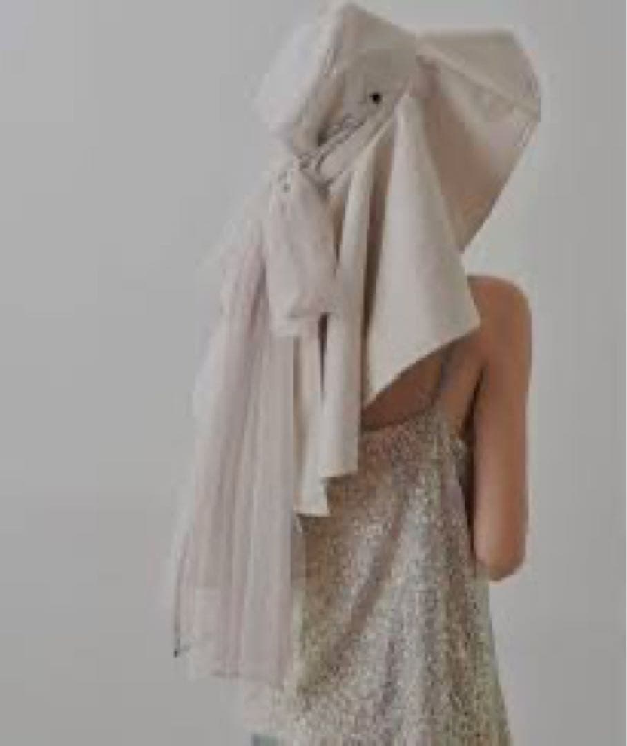 ✴︎ ラベルエチュード ✴︎ ドレープボリュームリボンHAT