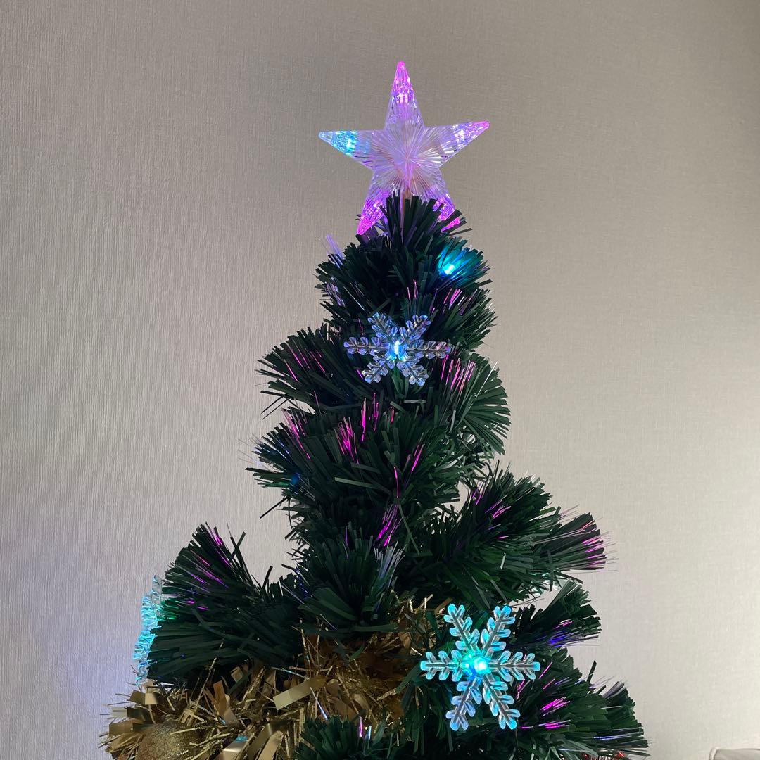 クリスマスツリー 約180cm 星型トップ装飾