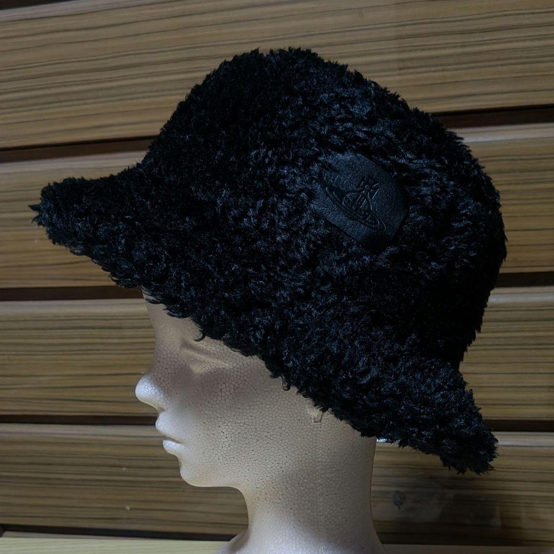 Vivienne Westwood redLabel　黒ボア　バケットハット