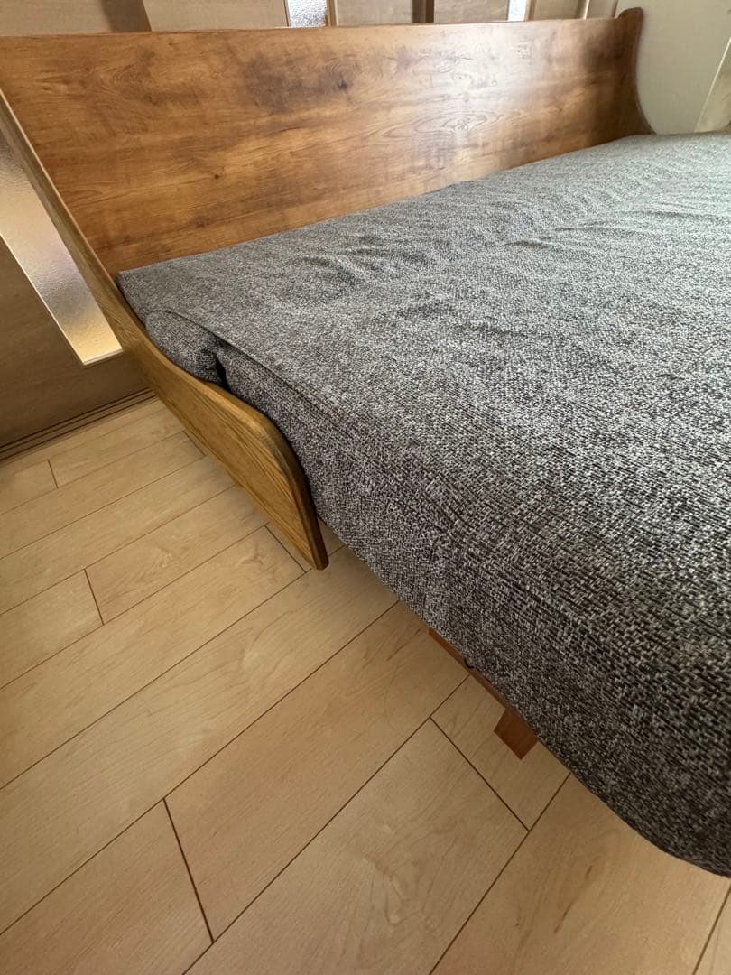 【jn】ハビタソファ グレー 200cm+同色専用カバー