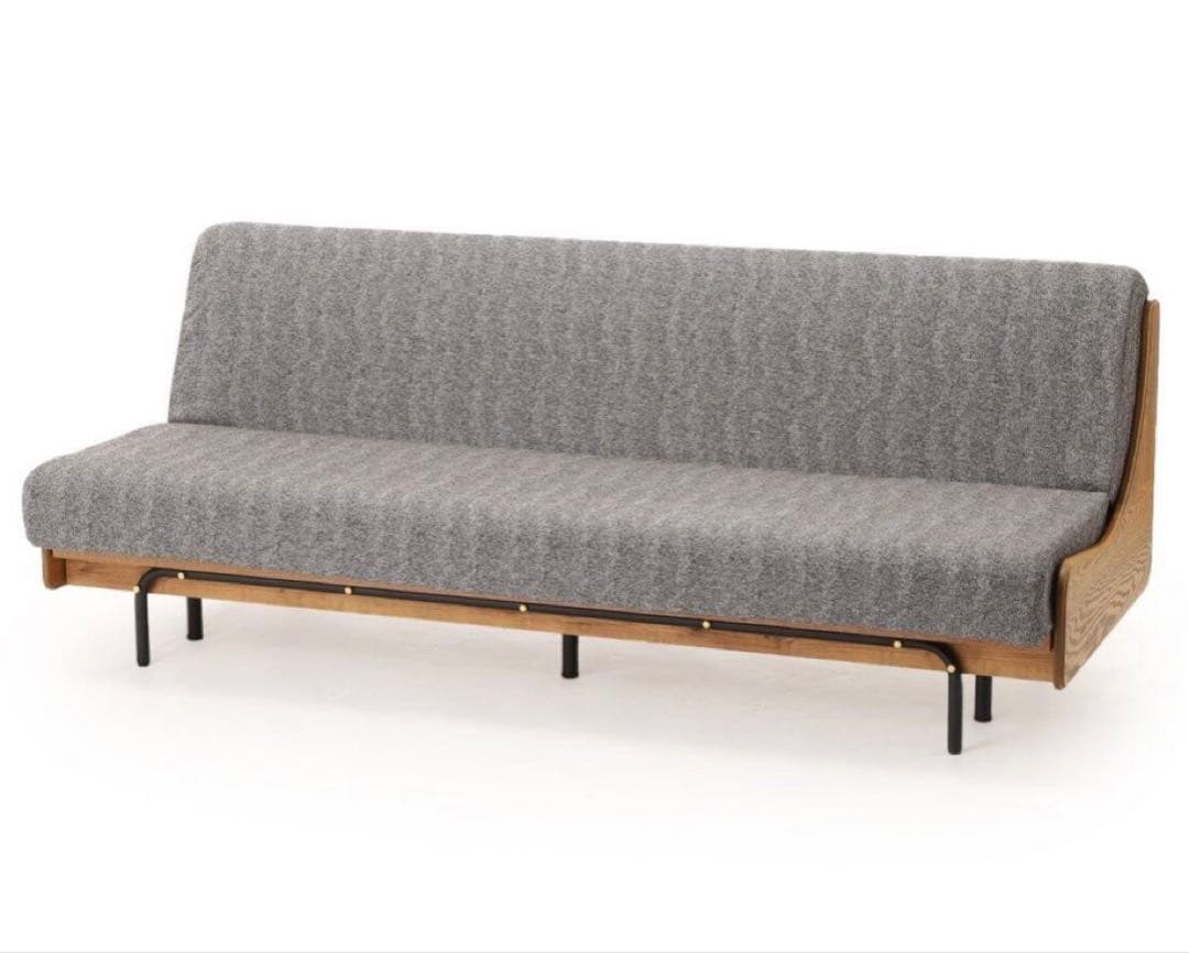 【jn】ハビタソファ グレー 200cm+同色専用カバー