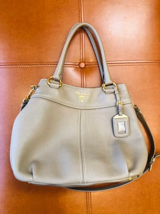 プラダ BN1777 ロゴ 2way トートバッグ カーフ