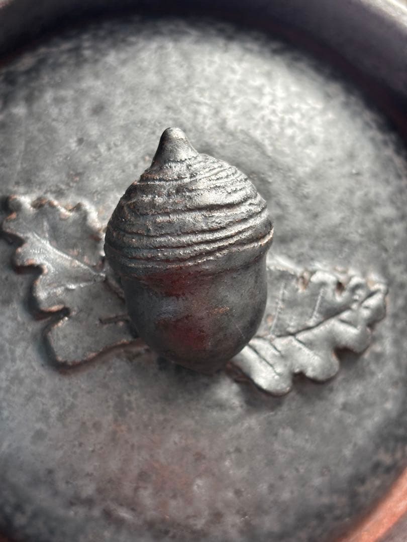 目止めのみ未使用！黒錆☆石渡磨美どんぐり炊飯土鍋1合炊き☆ご飯炊き炊飯鍋作家もの