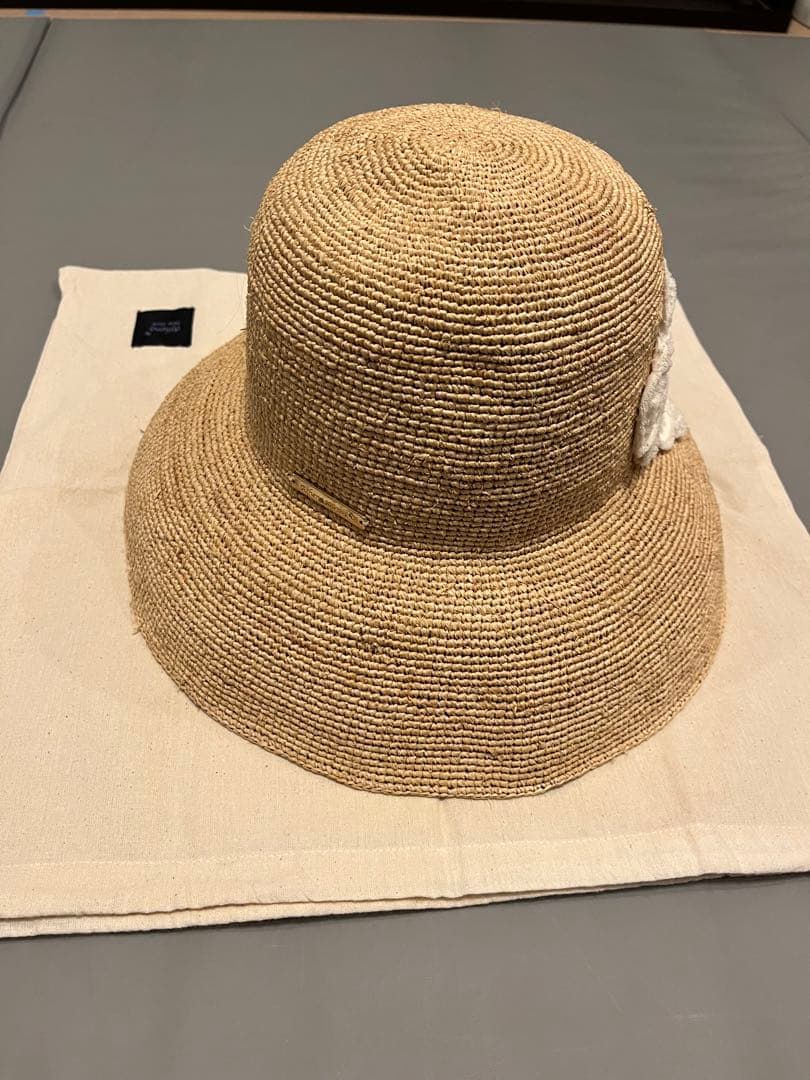 n*u様 Athena New York ストローハット　保存袋付き