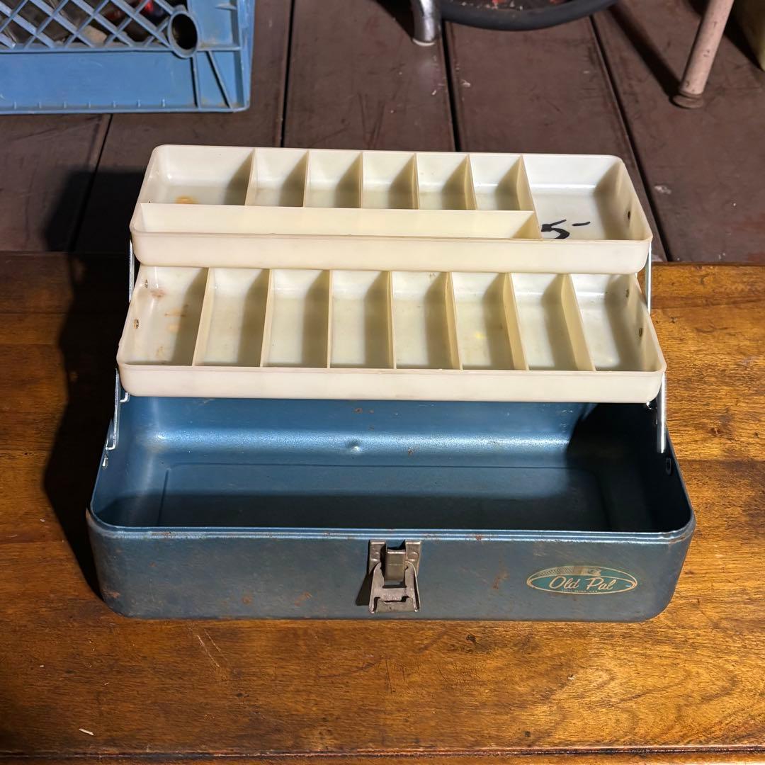 USA vintage OLD PAL メタルタックルボックス　サビあり