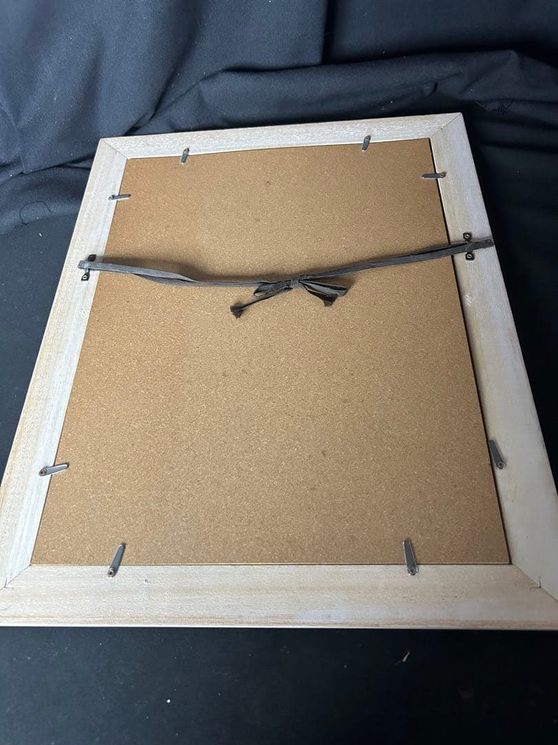 バラの植物画 シルバーフレーム付き