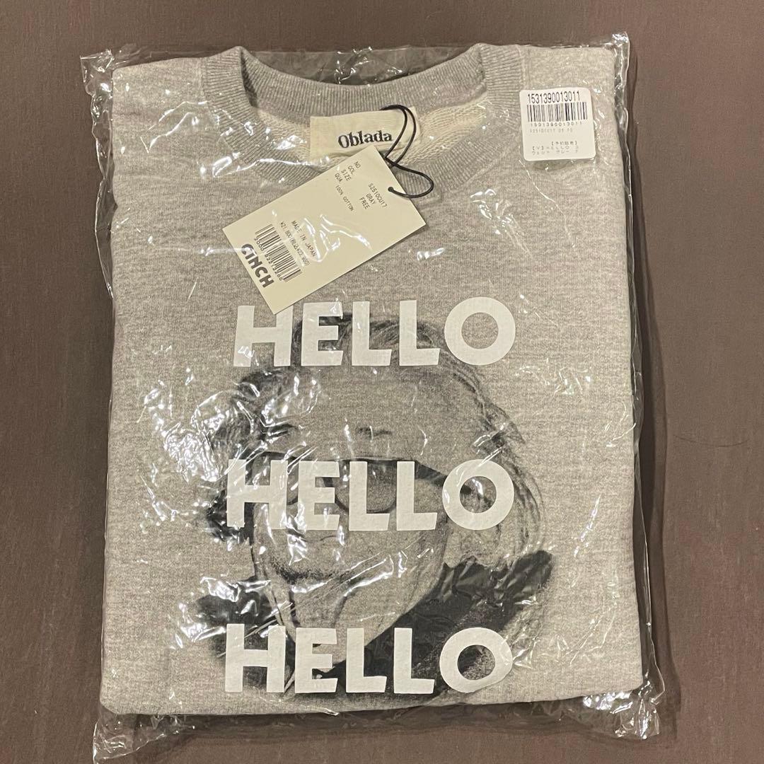 Oblada（オブラダ） HELLOスウェット　アインシュタイン　新品タグ付き