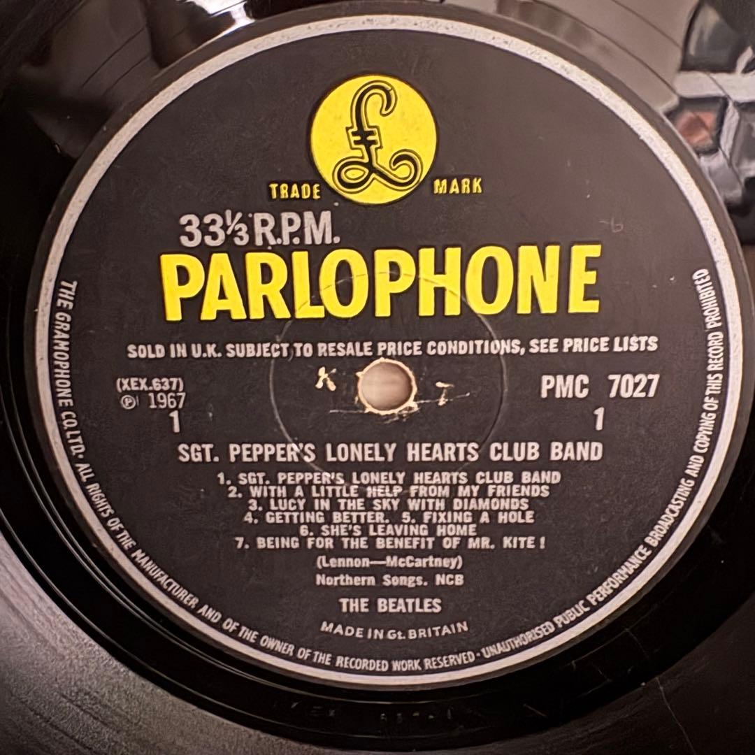 【両面１桁スタンパー！】サージェントペパーズ UKオリジ monoマト1/1