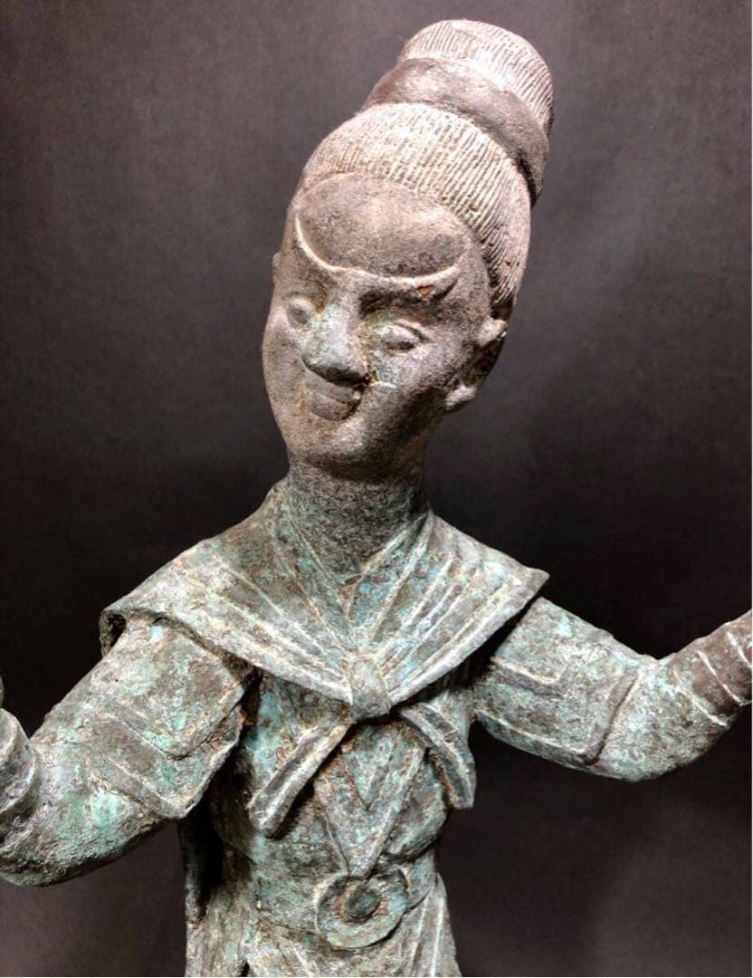 青銅 舞人立像 中国美術　春秋戦国時代　複製