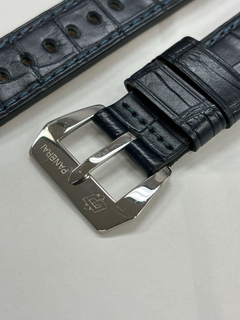 パネライ 未使用 純正 ベルト 尾錠 クロコベルト 22mm バンド ストラップ