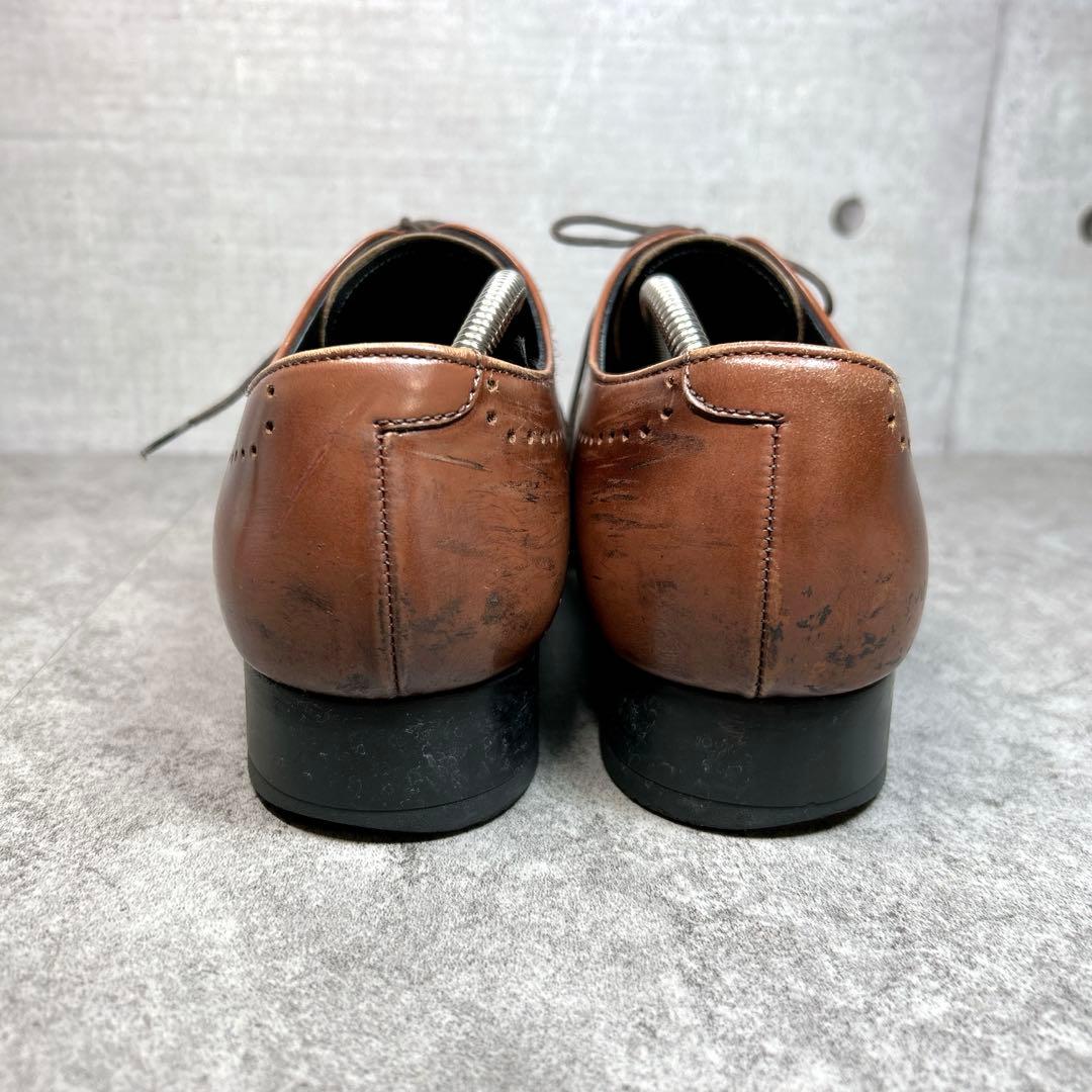 美品【REGAL】ビジネスシューズ/11LR/ストレートチップ/キャップトゥ/茶