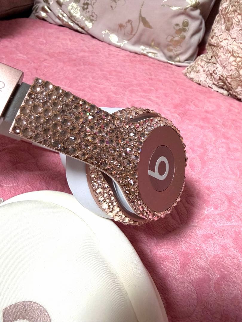 ビーツ　beats ワイヤレスヘッドセット ストーン装飾 ローズゴールド　正規品