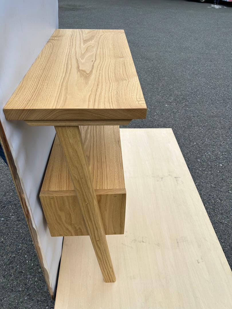 [たのメル便] ホワイトアッシュ　立てかけボード　無垢材　新品未使用