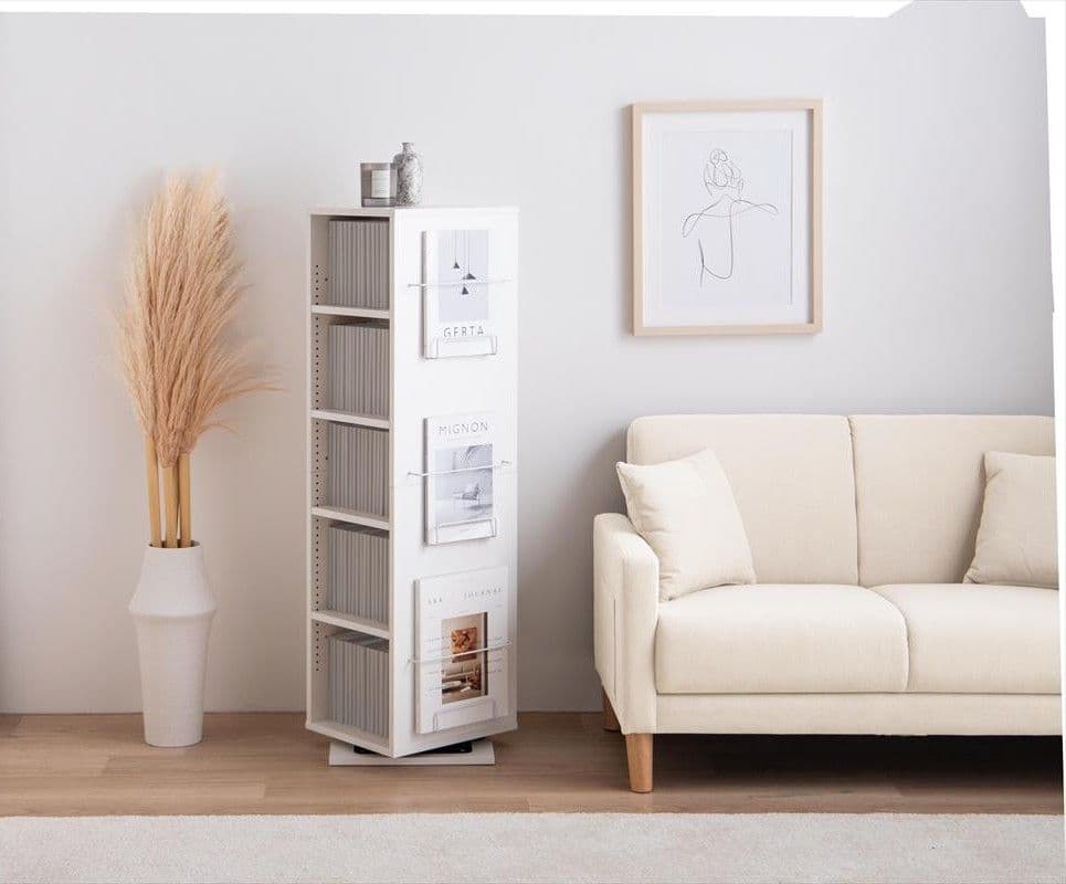 Libro 回転ブックシェルフ(5段タイプ)