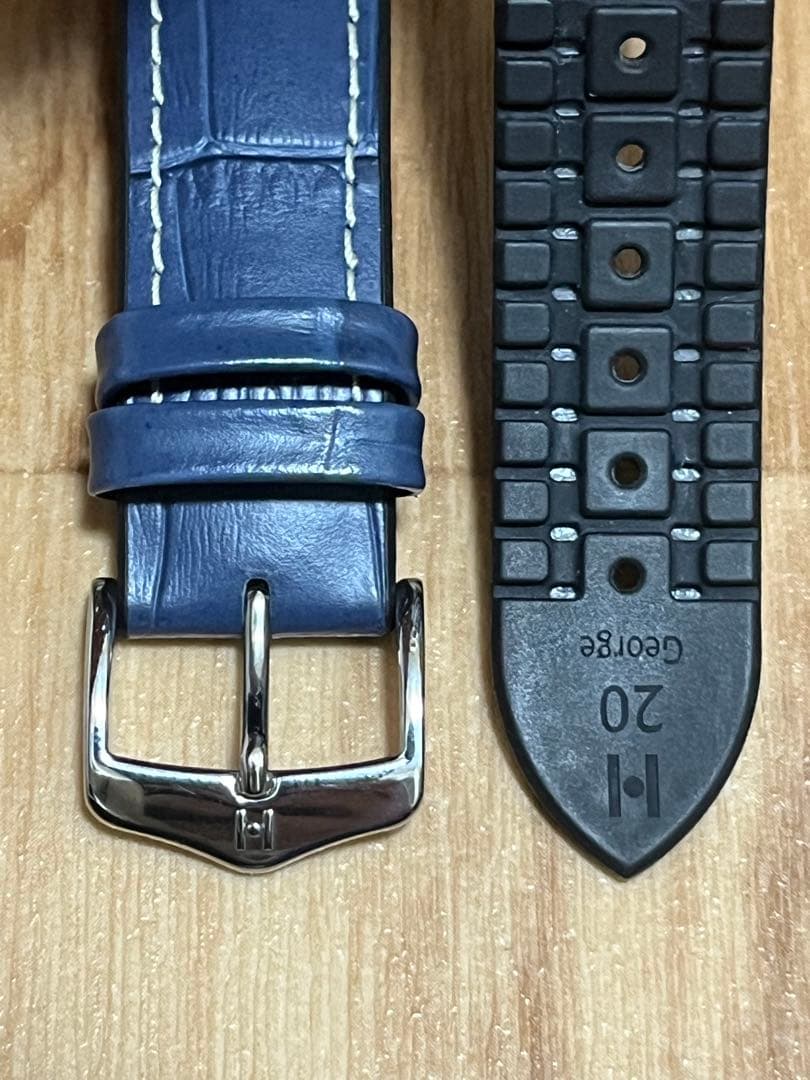 ヒルシュ　ベルト　ジョージ20ミリ 300M耐水　美品　バックル付き