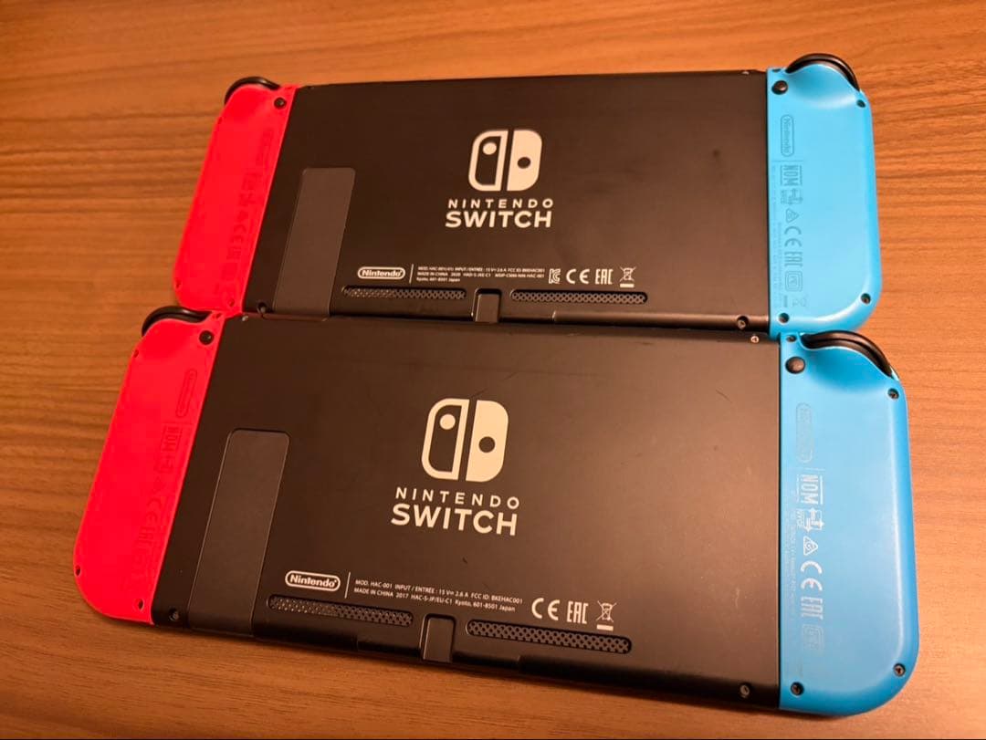 Nintendo Switch 青/赤 2台セット 付属品完備 (1台から可)
