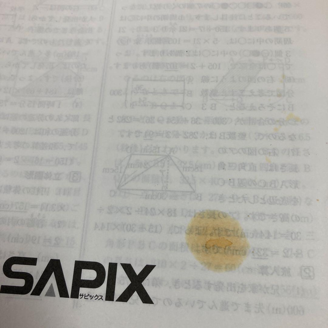 SAPIX5年入室・マンスリー・組分け・復習・サピックスオープン1年分(15回)