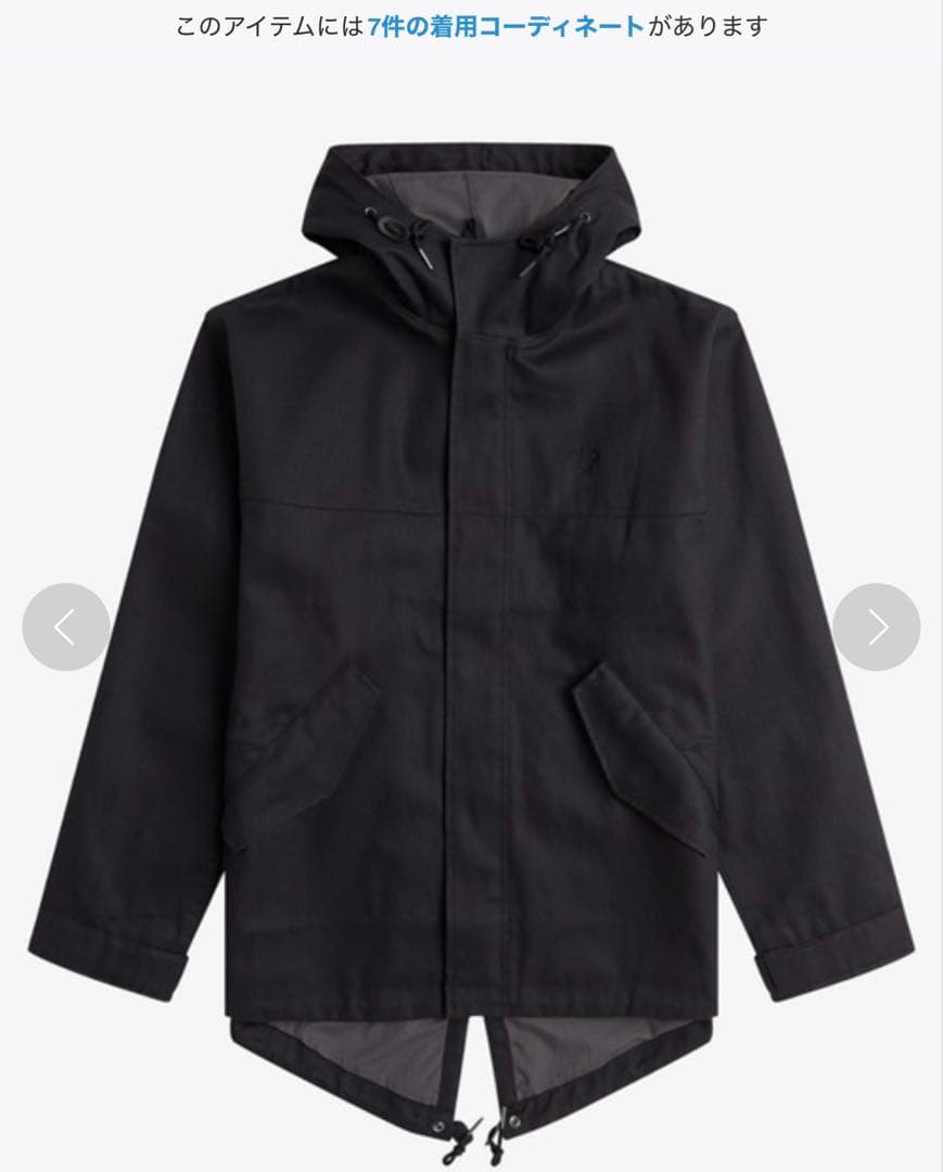 フレッドペリー ジャケット パデッド パーカー コート