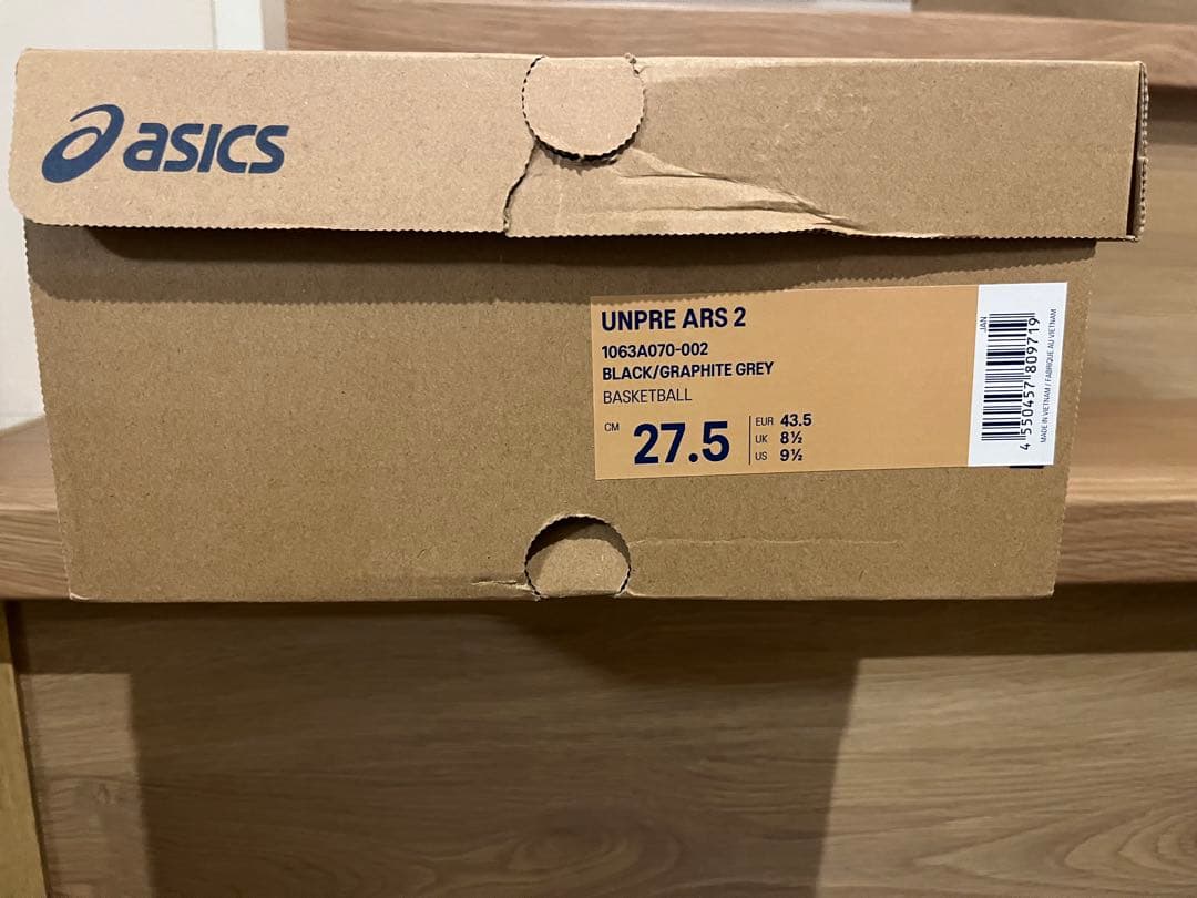 アシックス アンプレアルス2 ミッド ブラック 27.5cm