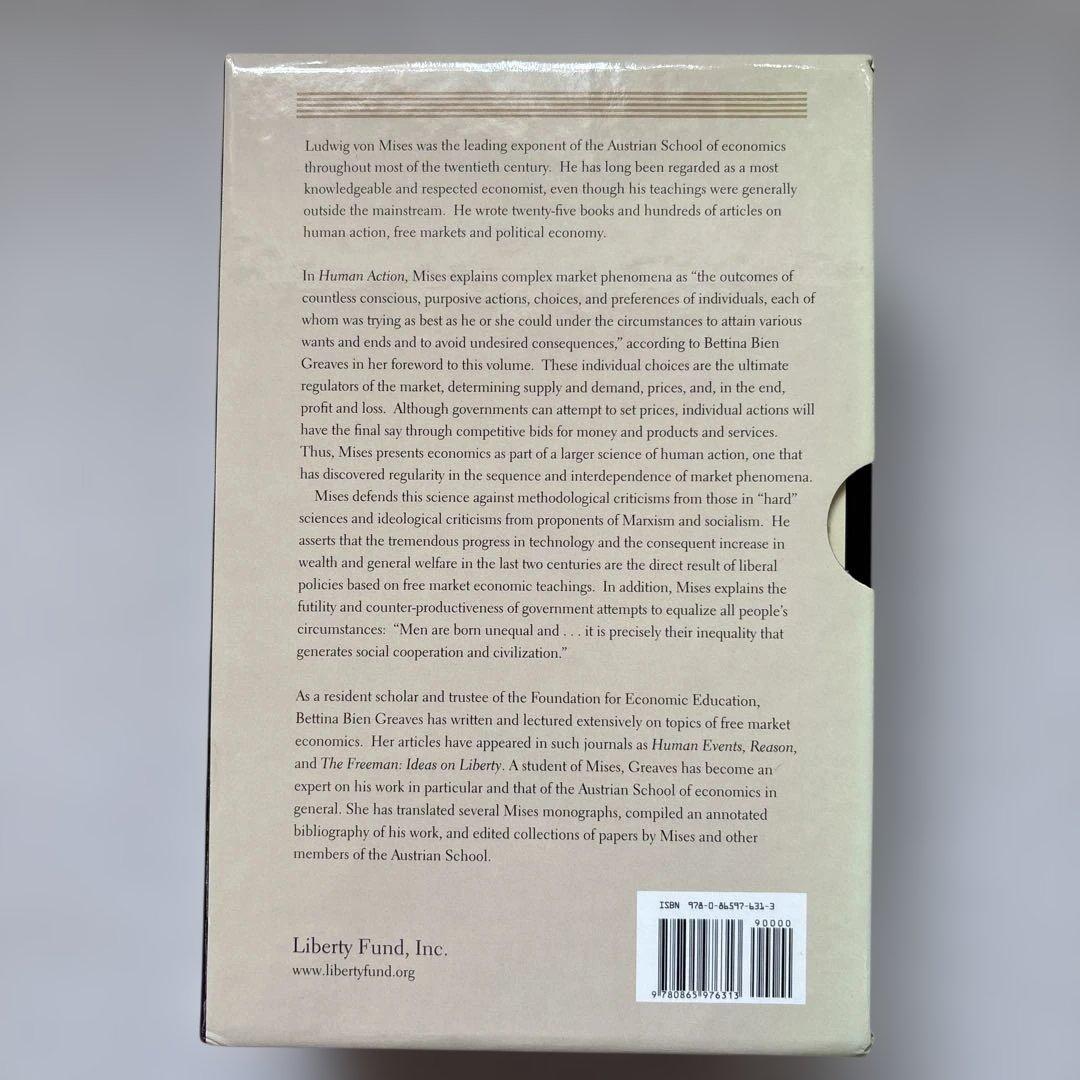 洋書 Human Action;A Treatise on Economics