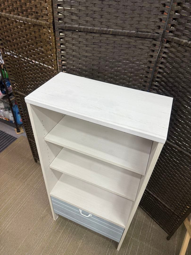 【洗浄消毒作業済】ニトリ　フリーラック　マリーナ　SEA1260HWW&BL