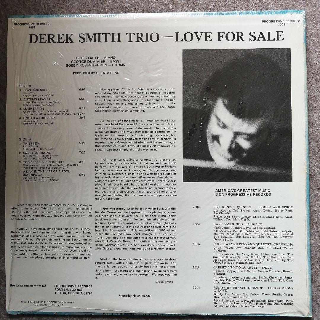 DEREK SMITH TRIO デレク・スミス・トリオ ラヴ・フォー・セール
