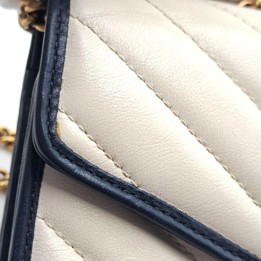 GUCCI　グッチ　GGマーモント チェーンウォレット