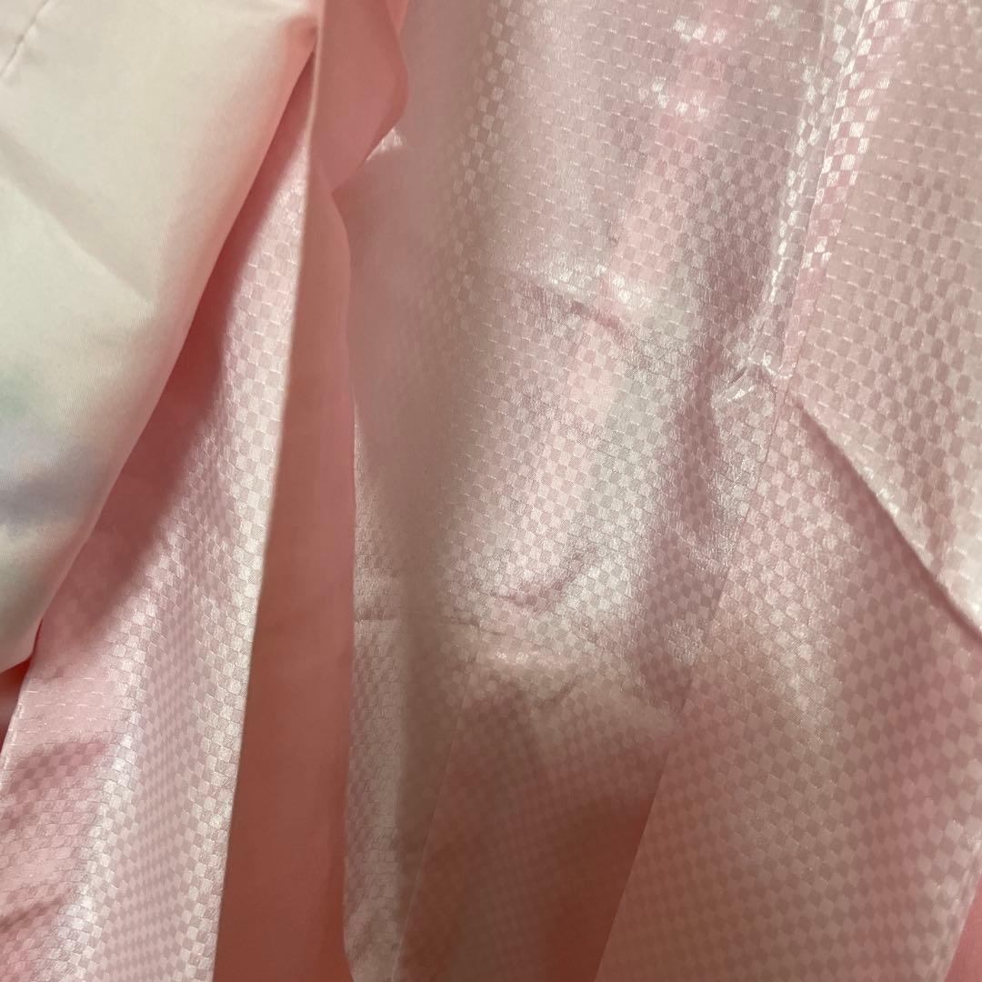 七五三　３歳被布着物　女の子　三歳用　正絹　振袖　長襦袢　被布　セット　宮参り