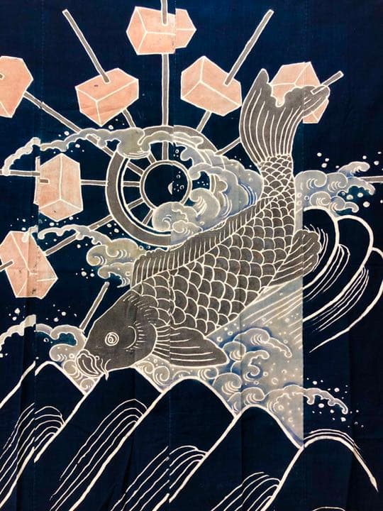 藍染木綿　つつがき　布団布