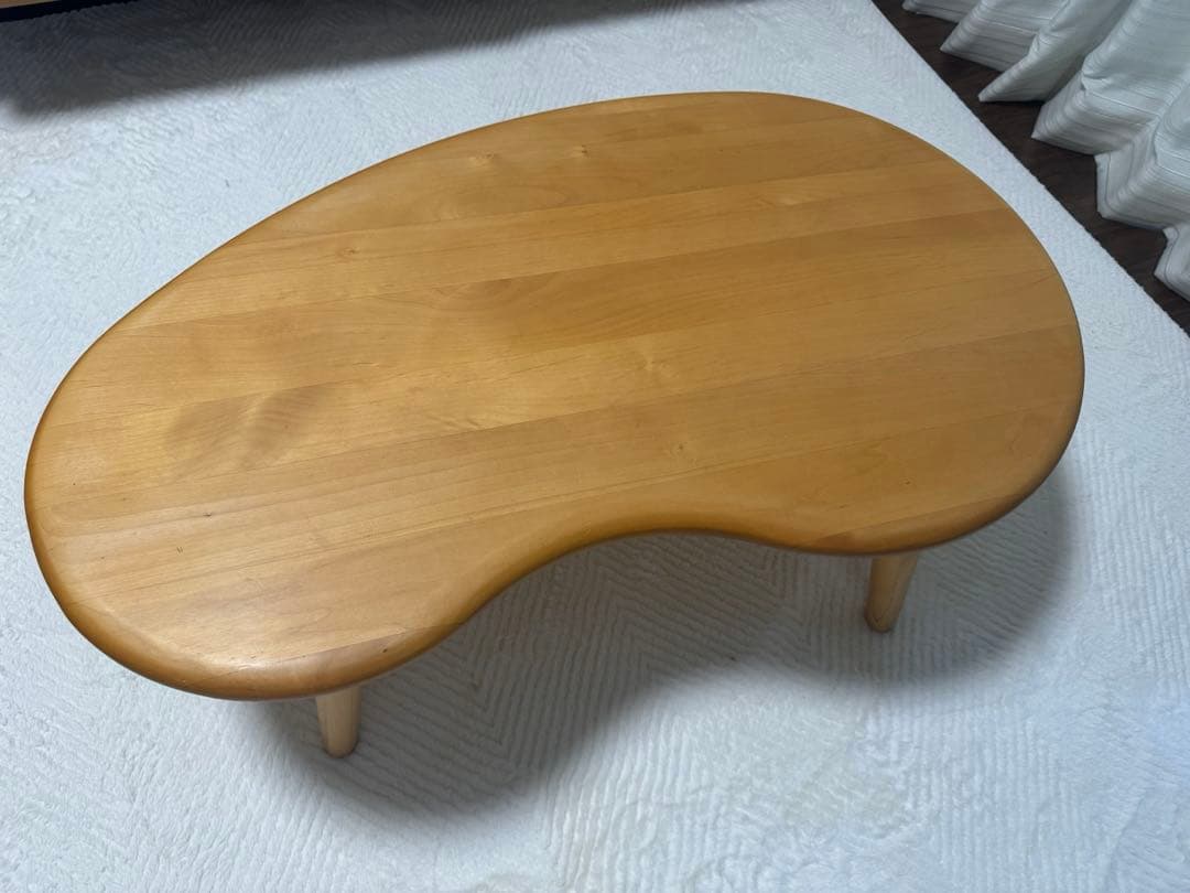 東京インテリア　天然木　ビーンズ　ローテーブル　北欧　unico