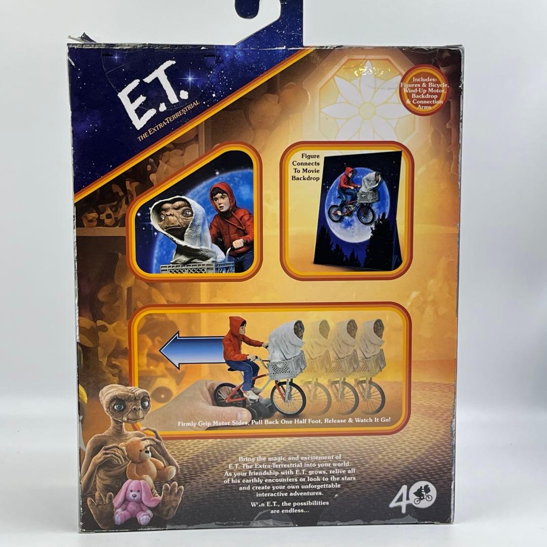 【40周年記念モデル】NECA E.T. エリオット＆E.T.自転車 フィギュア