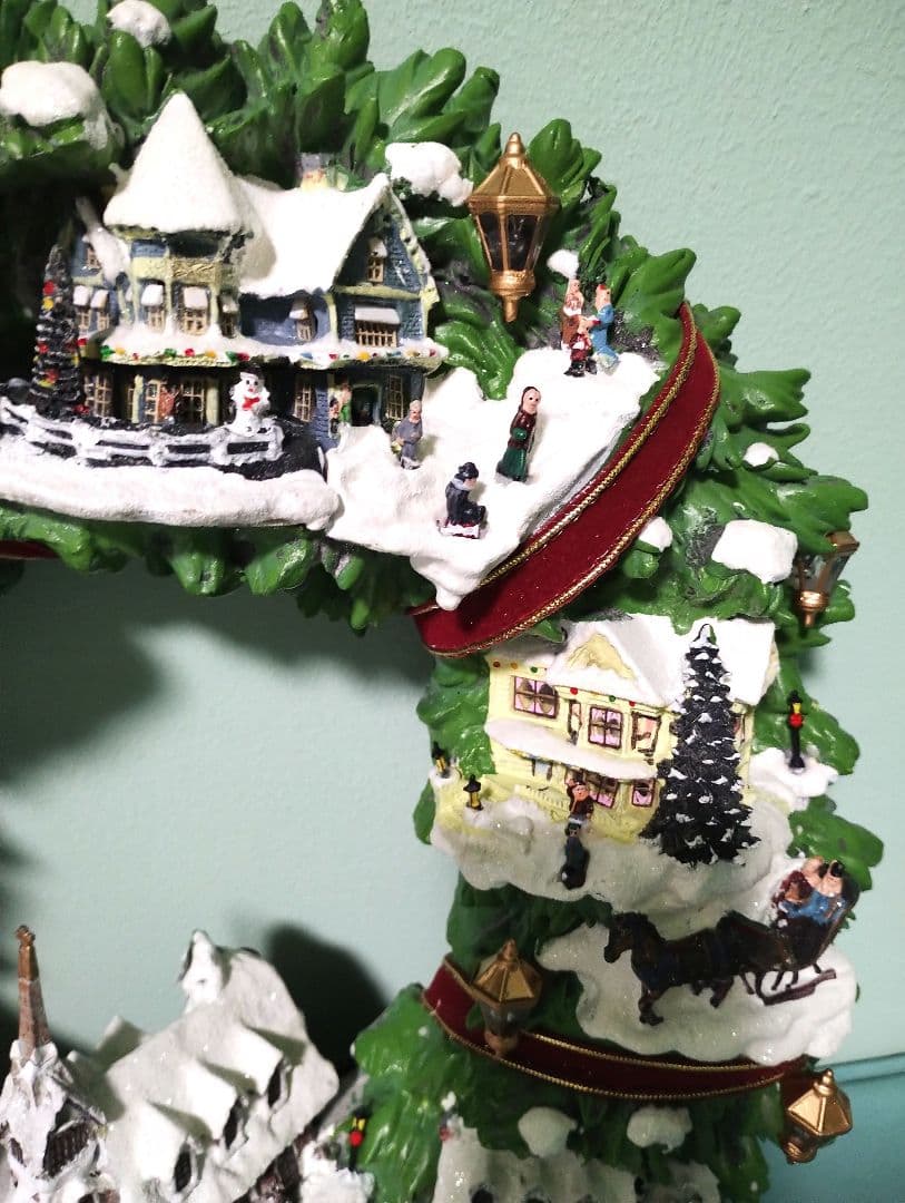 【ゆいママ様】トーマスキンケード リース ビクトリア朝のクリスマスビレッジ