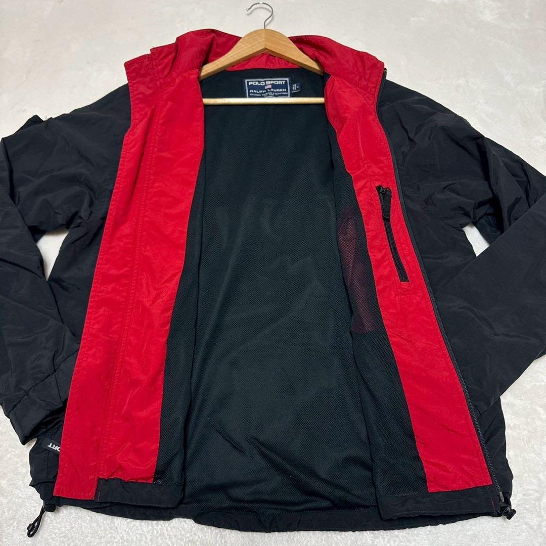 良品✨ ポロスポーツラルフローレン　ナイロンジャケット　90s　ブラック　L