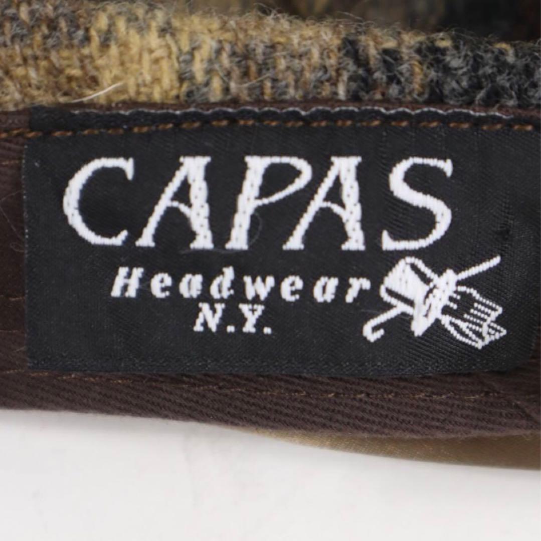 未使用自宅保管品 CAPAS ツイードキャスケット MADE IN U.S.A