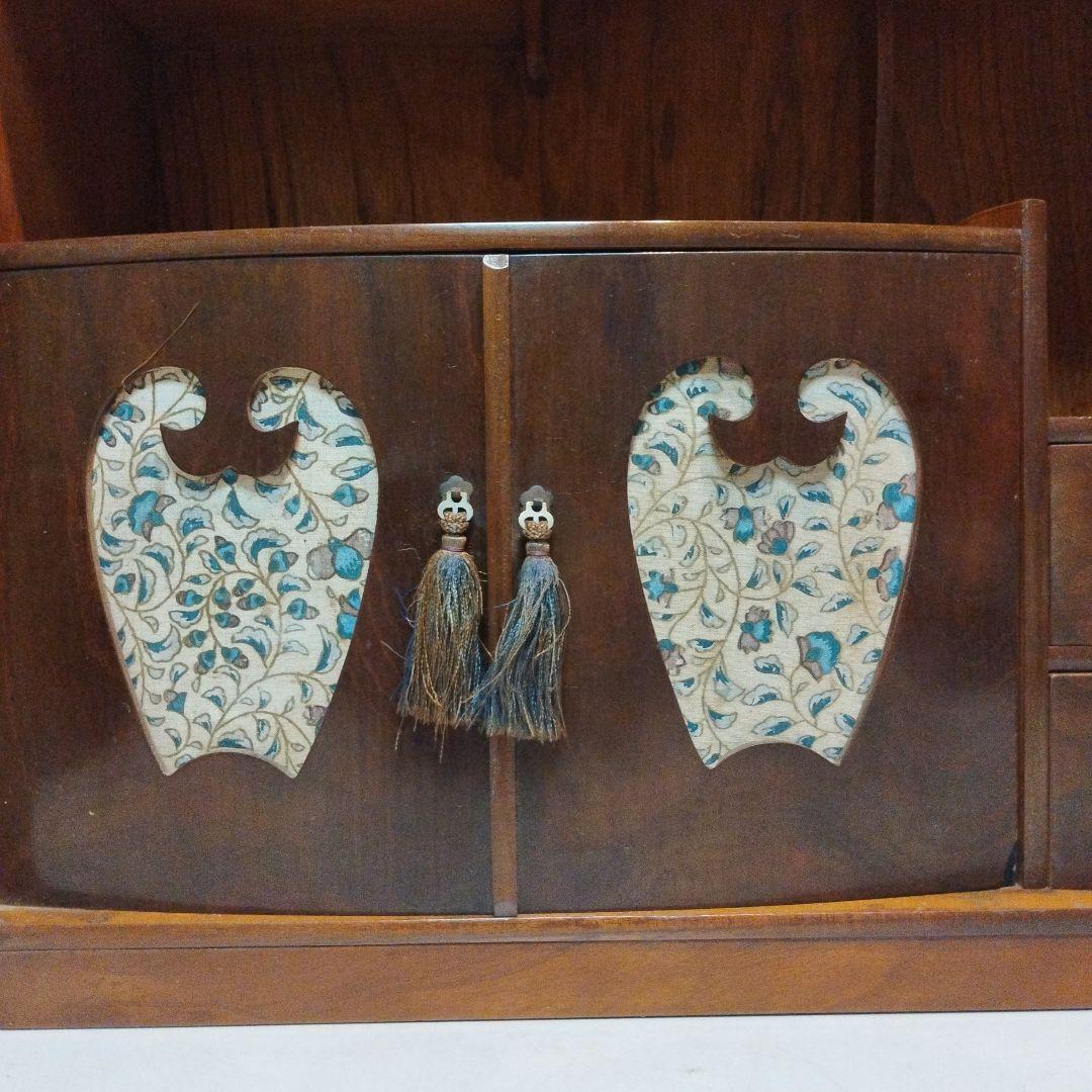 100年前　茶箪笥　飾り棚　サイドボード　桐家具　手作り　大正　昭和　民芸家具