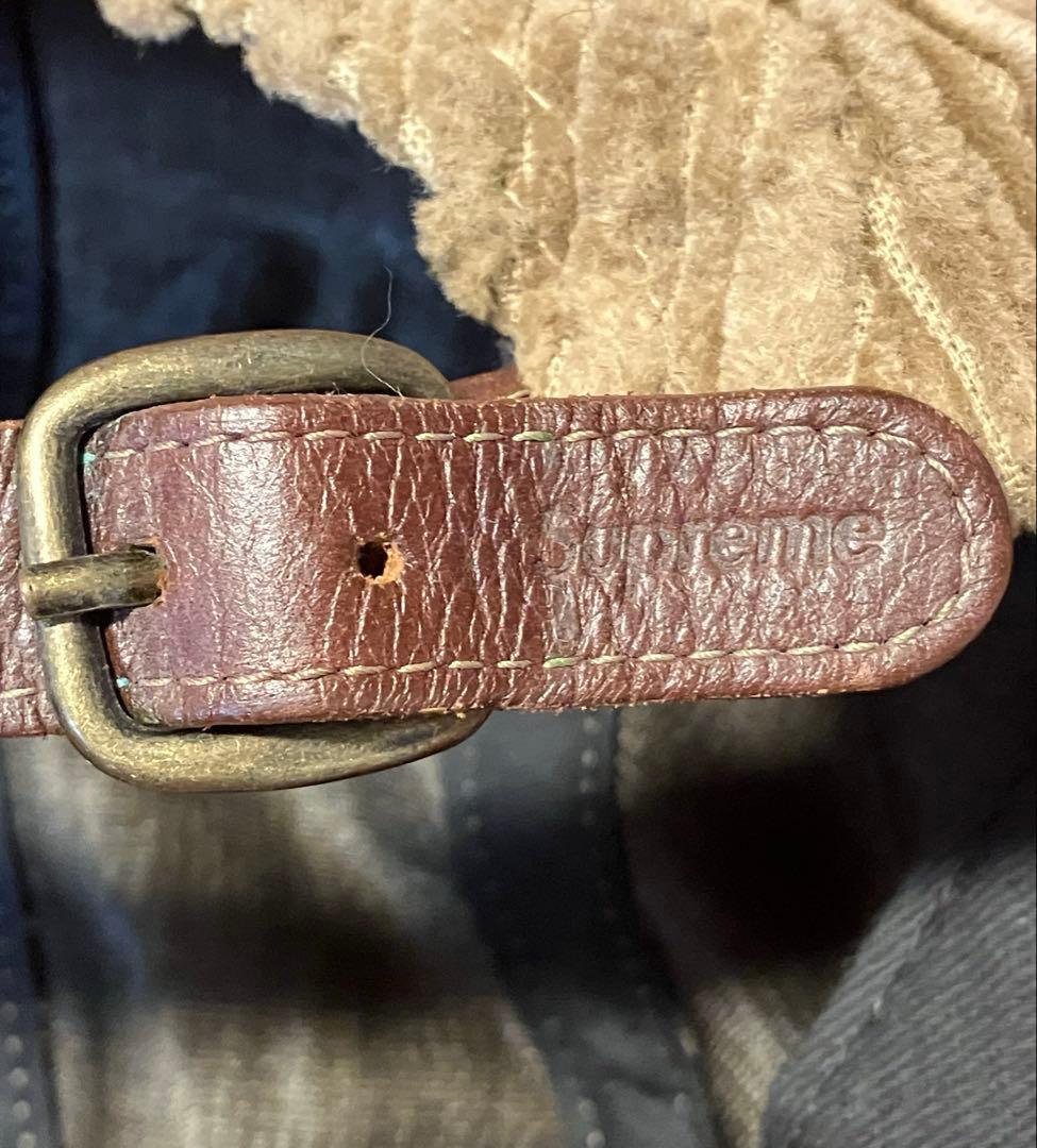 Supreme コーデュロイキャップ ベージュ