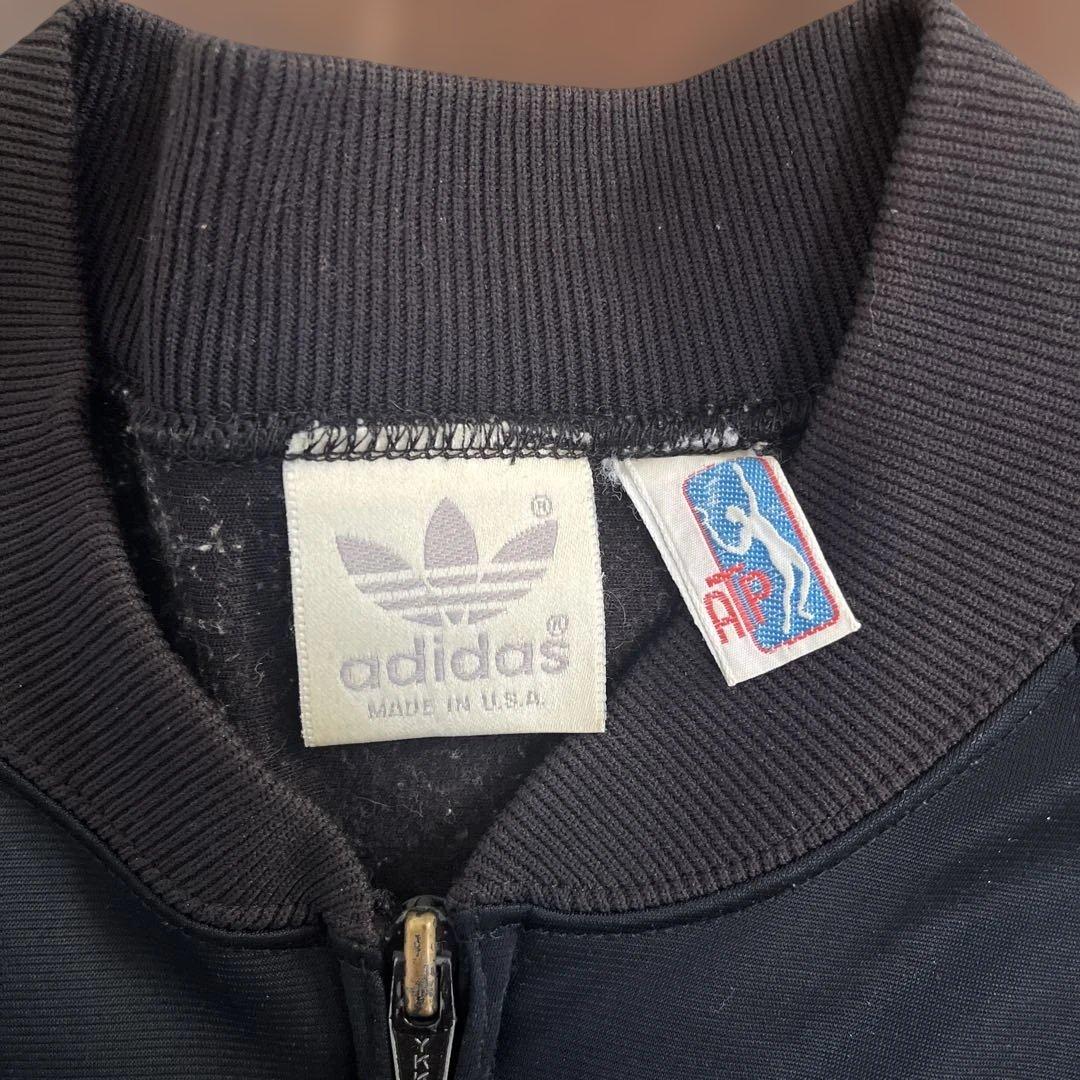 adidas ブラック レッド ジャージ made in USA